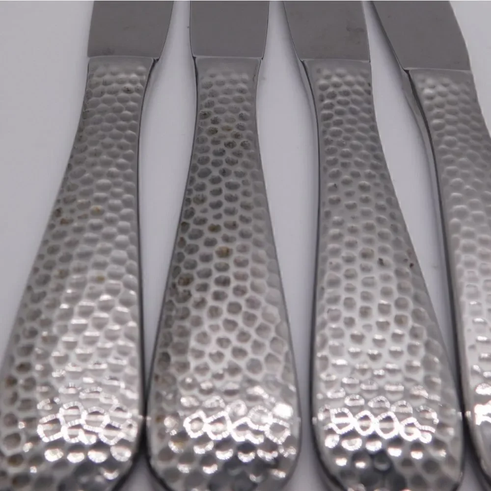 Wallace Brooklyn pattern set of 4 stainless steel butter knives